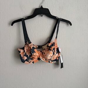 NWT Fantasies Titan Beachwear Sorrento Full Cup Bikini Top Womens 34DD